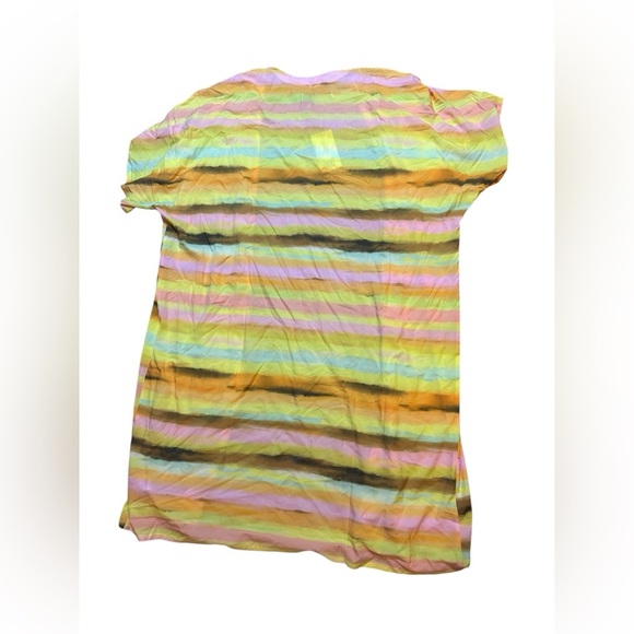 🌅 REVOLVE ✨ Plush Apparel “Sunset Stripe” Kimono Cover-Up L 💕 Resort Chic - Picture 3 of 4